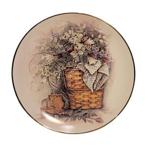 2003 Basket Collection "New Millennium"The 5th In Org Art Plate By Pat Richter